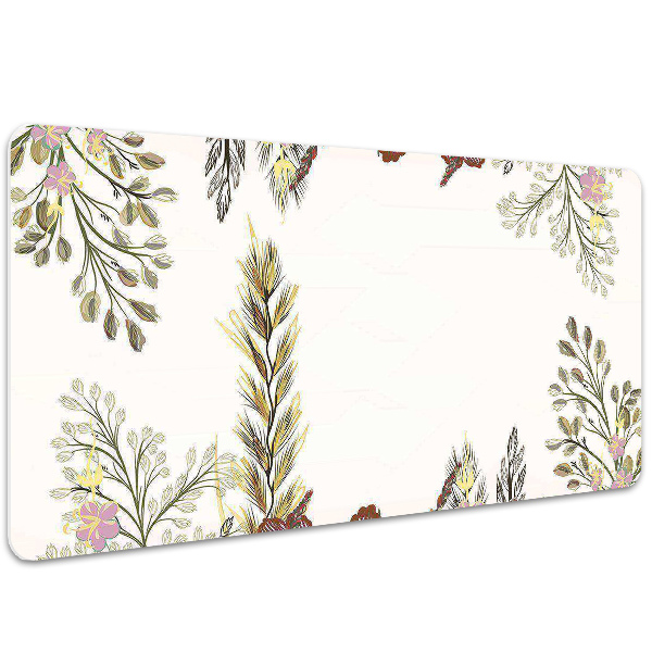 Large desk pad PVC protector Field flowers