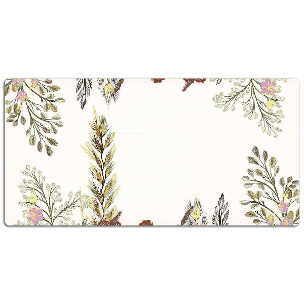 Large desk pad PVC protector Field flowers
