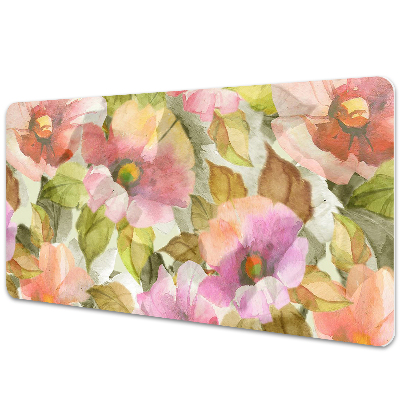 Desk pad painted flowers