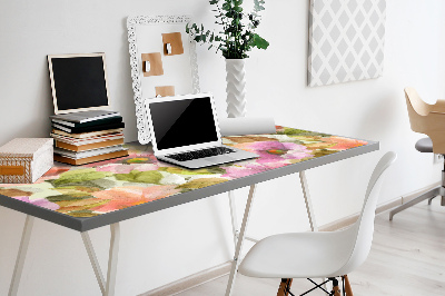 Desk pad painted flowers