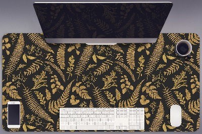 Full desk mat golden ferns