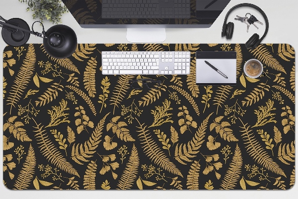 Full desk mat golden ferns