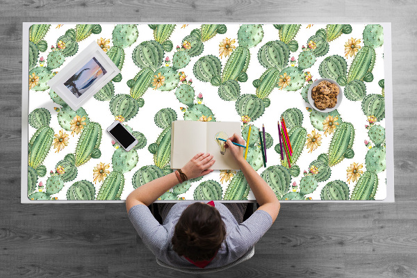 Desk mat Cactus with flowers