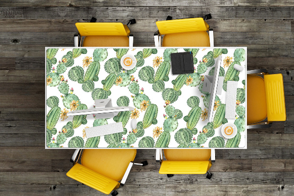 Desk mat Cactus with flowers