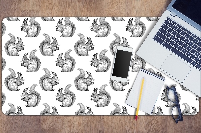 Full desk mat Squirrels pattern