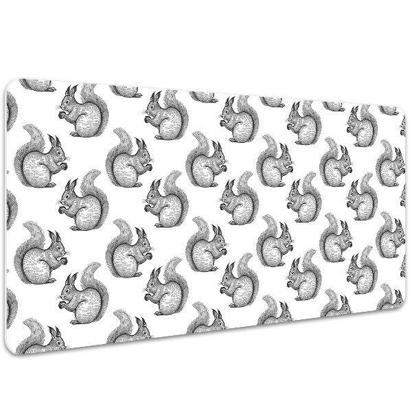 Full desk mat Squirrels pattern