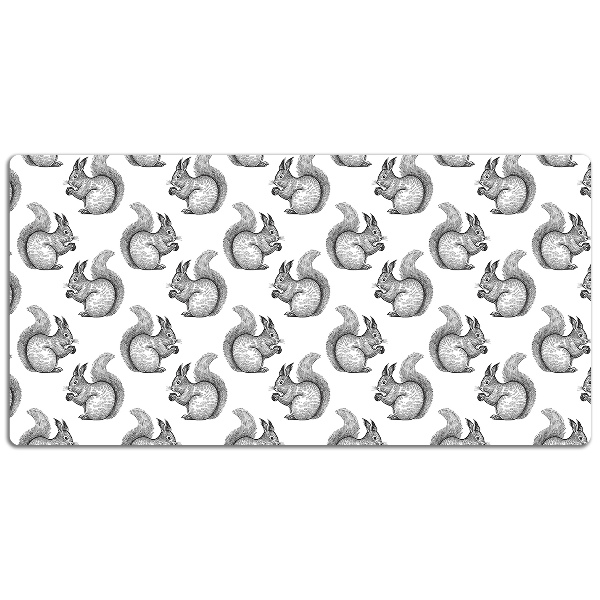 Full desk mat Squirrels pattern