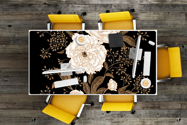 Desk mat Roses in a retro style