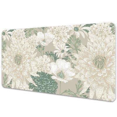 Desk mat spring daisies