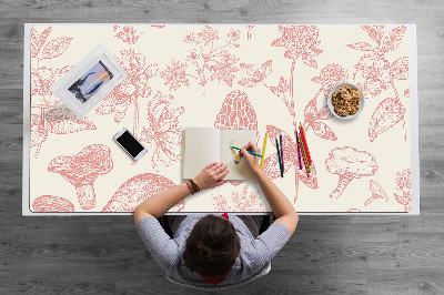 Large desk mat for children treasures of the forest