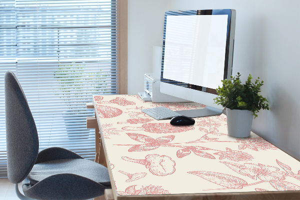 Large desk mat for children treasures of the forest