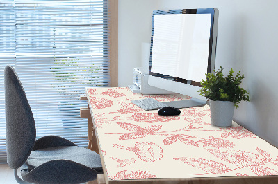 Large desk mat for children treasures of the forest