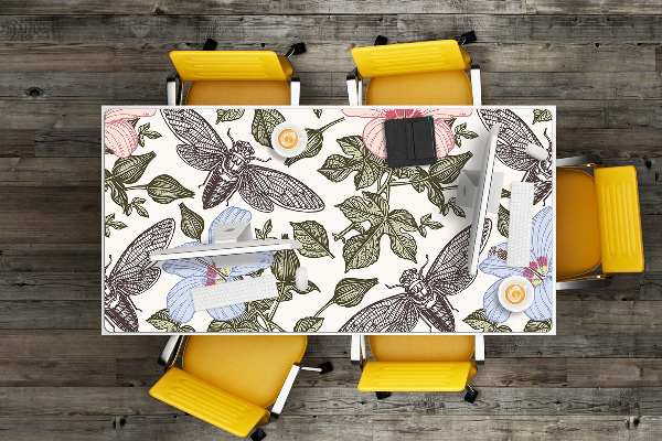Full desk pad Butterflies among the flowers