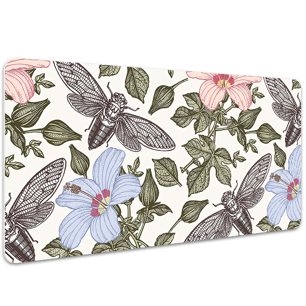 Full desk pad Butterflies among the flowers