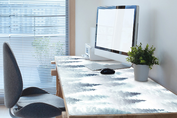 Large desk mat for children misty forest