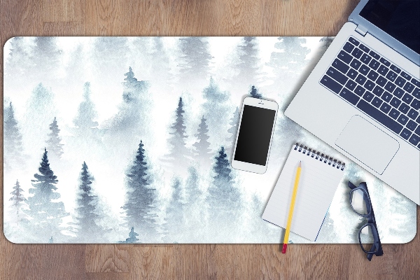 Large desk mat for children misty forest