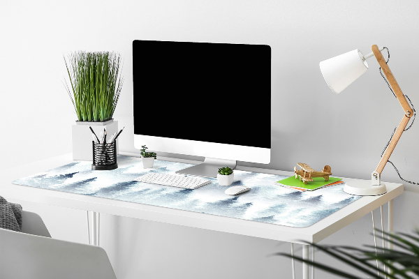 Large desk mat for children misty forest