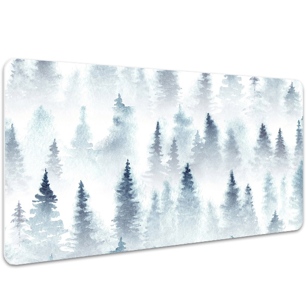 Large desk mat for children misty forest