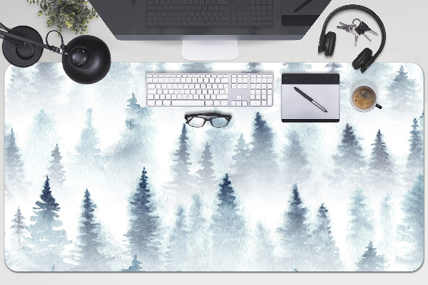 Large desk mat for children misty forest