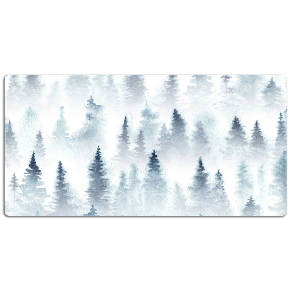 Large desk mat for children misty forest