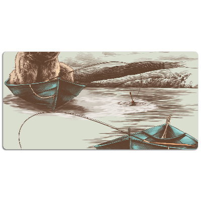 Desk mat Bear in the boat