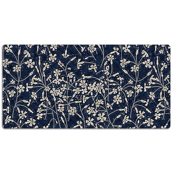 Large desk mat table protector floral pattern