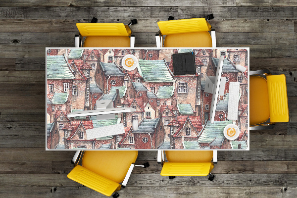 Large desk pad PVC protector Old Town