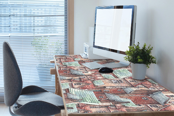 Large desk pad PVC protector Old Town