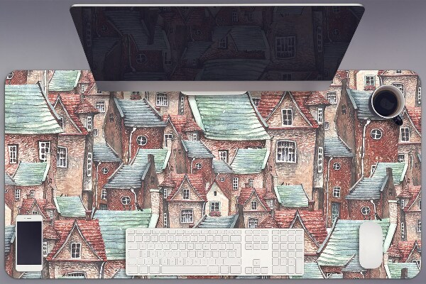 Large desk pad PVC protector Old Town