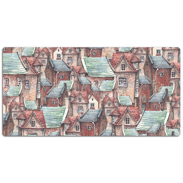 Large desk pad PVC protector Old Town