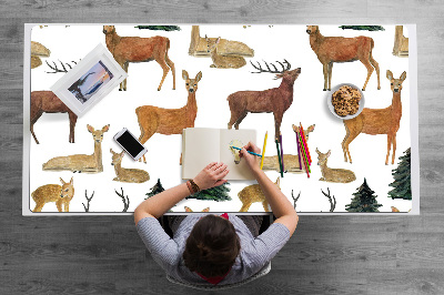 Large desk mat for children deer