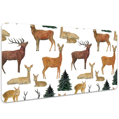 Large desk mat for children deer