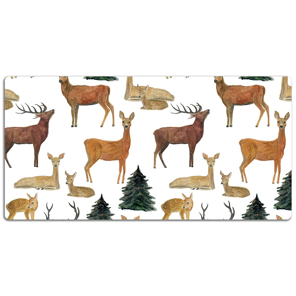 Large desk mat for children deer