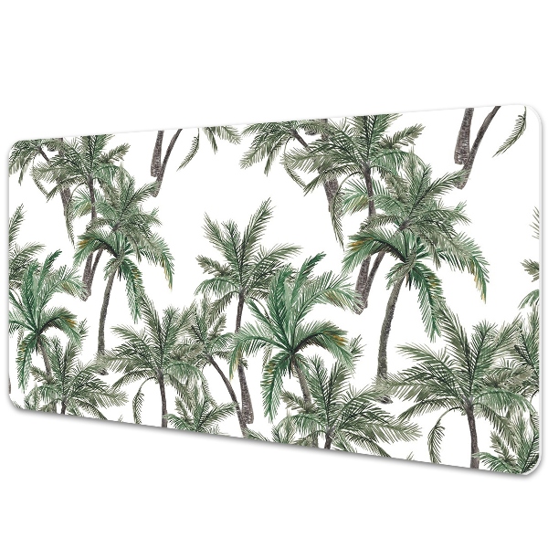 Full desk protector tropical palm trees