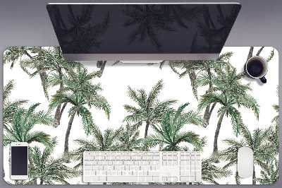 Full desk protector tropical palm trees