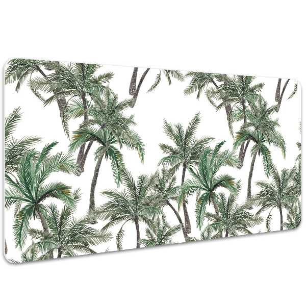 Full desk protector tropical palm trees