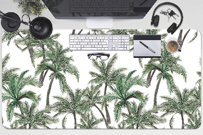 Full desk protector tropical palm trees