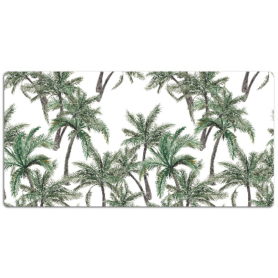 Full desk protector tropical palm trees