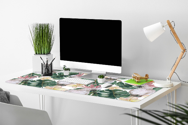 Full desk pad tropical parrots
