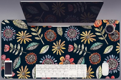 Desk pad Colorful flowers