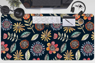 Desk pad Colorful flowers