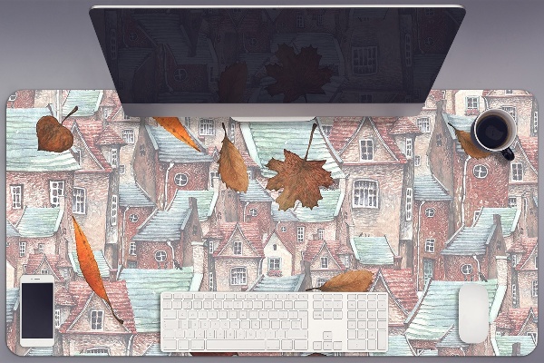 Desk pad Autumn city