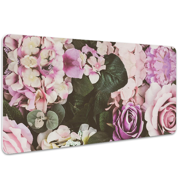 Desk pad baroque flowers