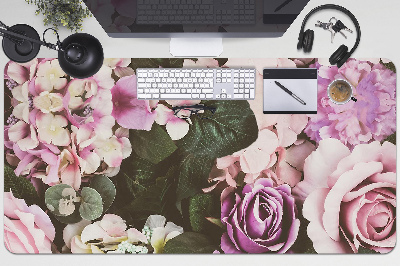 Desk pad baroque flowers