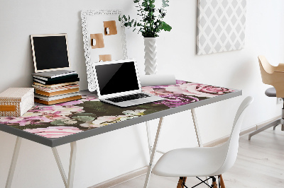 Desk pad baroque flowers