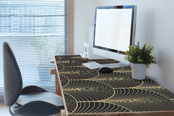 Large desk mat table protector antique style