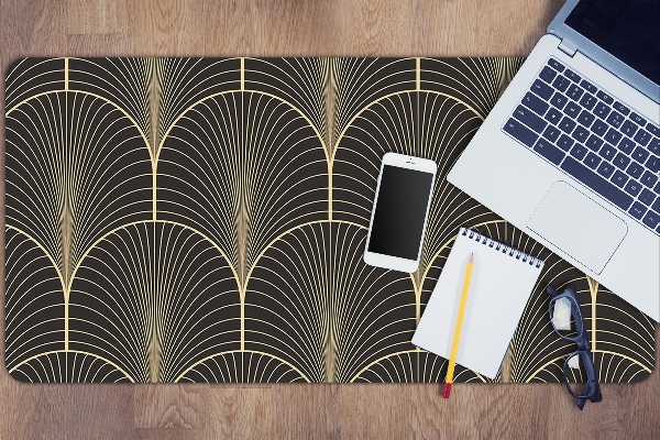 Large desk mat table protector antique style