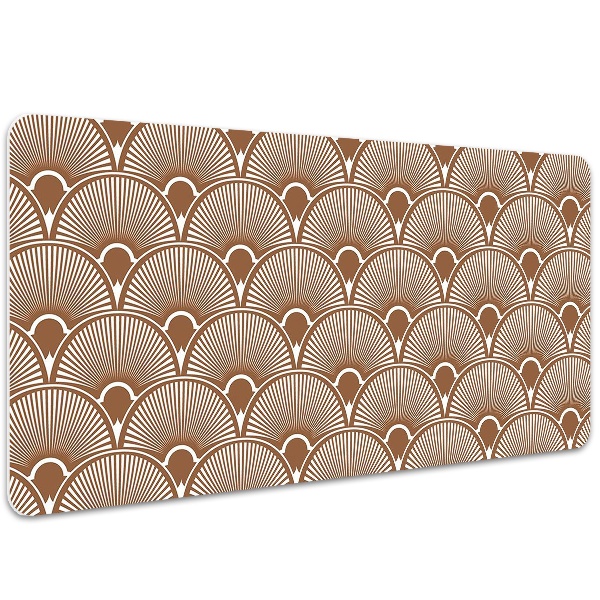 Large desk mat table protector Art Deco style