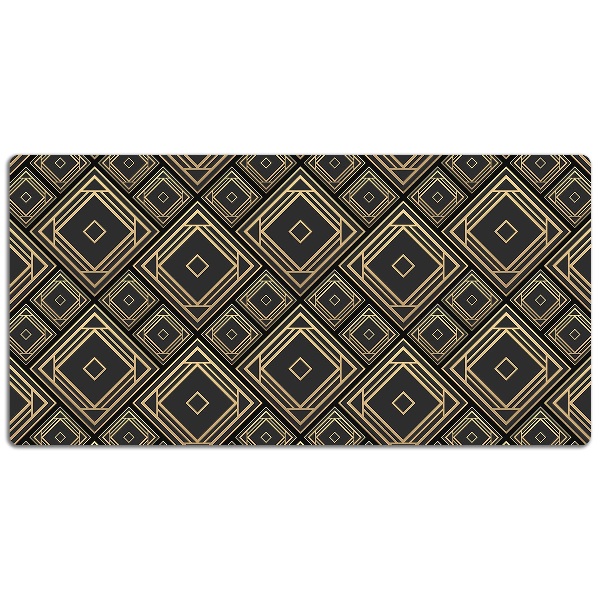 Desk mat geometric illusion