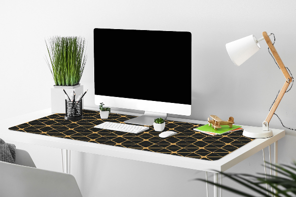 Large desk mat for children hexagons